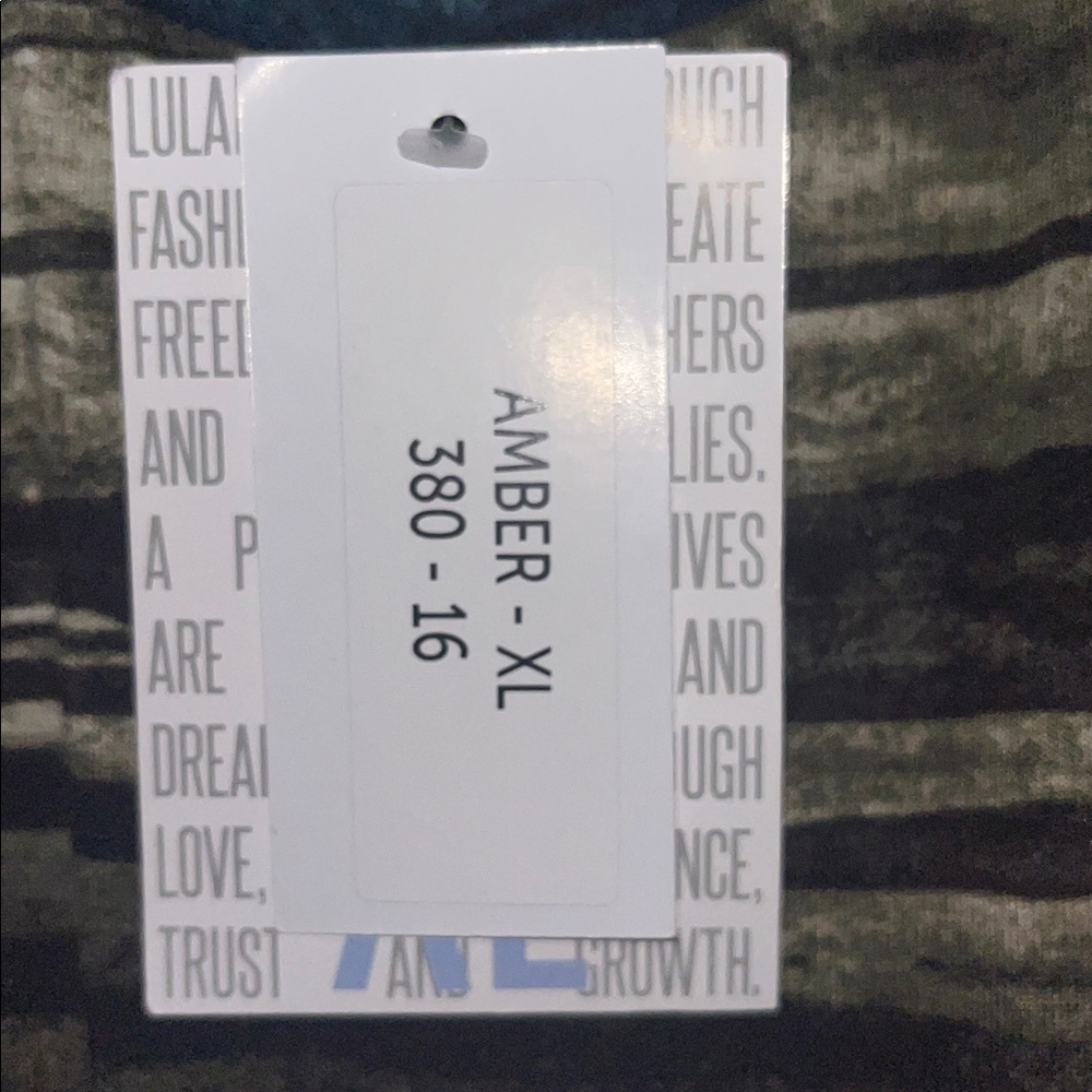 LulaRoe Amber hoodie, Black, Navy & Green, XL, NEW, Jersey material - Picture 3 of 3